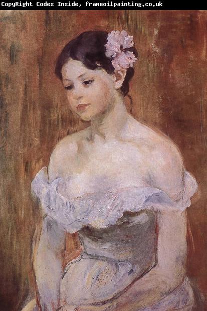 Berthe Morisot The girl wearing the fresh flowers